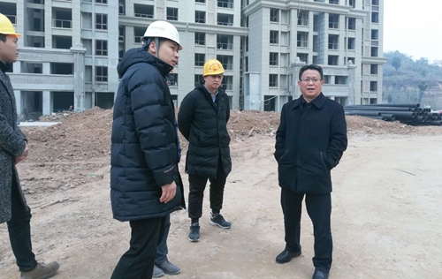 王大真到置業(yè)公司現(xiàn)場(chǎng)調(diào)研(圖1) 王大真到置業(yè)公司現(xiàn)場(chǎng)調(diào)研(圖1)