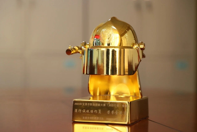 第一！股份公司鄢陽(yáng)獲頒宜昌市消防設(shè)施操作員“榮譽(yù)金頭盔”(圖2)